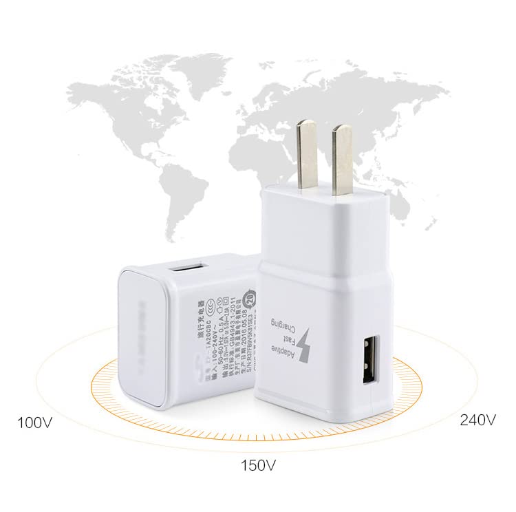 USB Wall Charger Block Charging Phone Cube Box Power Adapter - White