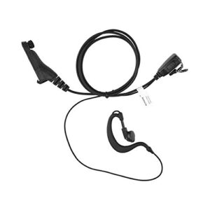 jeuyoede xpr 6350 g shape earpiece headset with mic compatible with motorola apx1000 xpr6550 xpr7350 xpr7550 xpr7550e xpr7580e two way radio