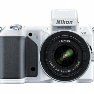 Nikon 1 V2 14.2 MP HD Digital Camera with 10-30mm & 30-110 VR 1 NIKKOR Lens (White)