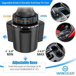 WixGear Cup Phone Holder, Car Cup Holder Phone Mount for Car with Adjustable Automobile Cup Holder Smart Phone Cradle Car Mount