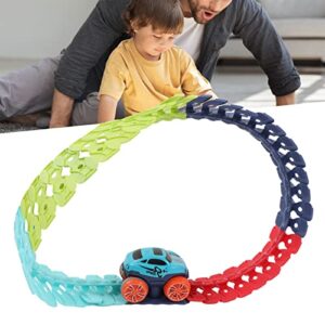 Race Track Playset Toy, Vehicle Track Playset Toy High Flexibility Free Twist for Home Use(46pcs)