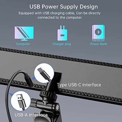 Video Conference Lighting for laptop&Computer, Webcam Light for Streaming, Zoom Lighting for Computer, 3 Working Modes, 10 Brightness Adjustable, with Tripod for Self Broadcast,Live Streaming,Vloggers