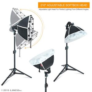 LINCO Lincostore Photography Photo Table Top Studio Lighting Kit- 30 Seconds to Storage