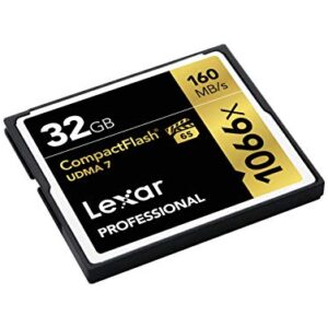 Lexar Professional 1066x 32GB VPG-65 CompactFlash card (LCF32GCRBNA1066)