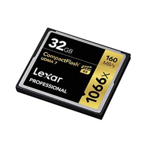 Lexar Professional 1066x 32GB VPG-65 CompactFlash card (LCF32GCRBNA1066)