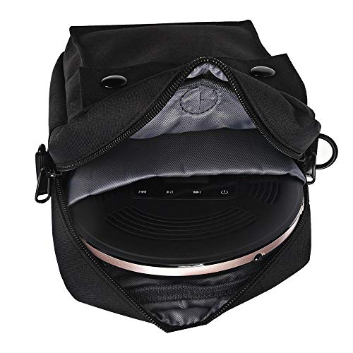 Portable CD Player Bag,CCHKFEI Waterproof DVD Drive Bag Walkman Handbag Multipurpose CD Player Case Mini Shoulder Bag Large Capacity CD Player Bag Fits Most CD Players