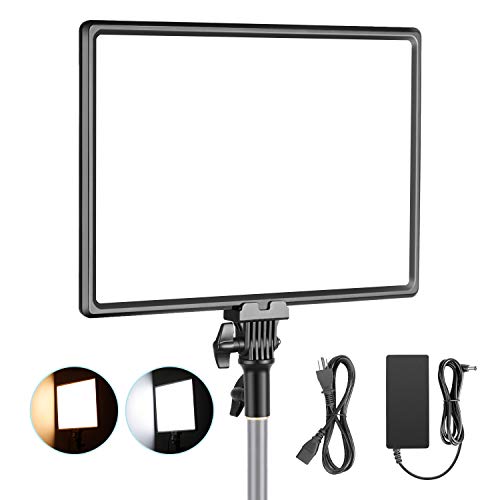 Neewer Super Slim LED Video Light Soft Lighting 40W 3200K-5600K CRI95+ Dimmable LED Panel with LCD Display