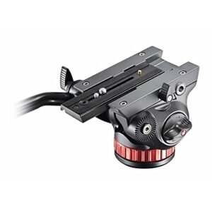 Manfrotto Video Head with Flat Base and Fixed Lever, Video Head for Compact Video Cameras and DSLR Cameras, for Filming, Videography, Content Creation, Vlogging, Live Streaming