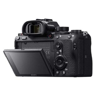 Sony a7R III Full Frame Mirrorless Interchangeable Lens Camera 42.4MP Body ILCE7RM3/B Bundle with Vertical Battery Grip, 128GB Memory Card, Paintshop Pro Software and Accessories (12 Items)