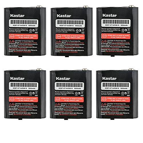 Kastar 6-Pack Ni-MH Battery 3.6V 1650mAh Replacement for Motorola 2 Way Radios TalkAbout, Talkabout T200, Talkabout T260, Talkabout T265, Talkabout T280, Talkabout T400, Talkabout T460