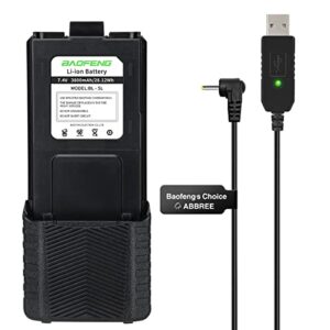 baofeng bl-5 3800mah extended battery walkie talkie uv-5r bf-f8hp uv-5rx3 rd-5r uv-5rtp uv-5r mk2 mk3x mk5 plus series two way radio