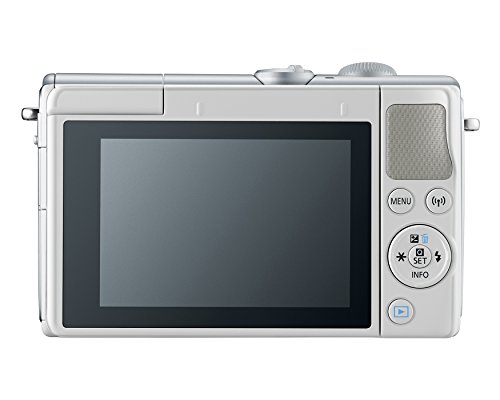 Canon EOS M100 Mirrorless Camera w/ 15-45mm Lens & 55-200mm Lens - Wi-Fi, Bluetooth, and NFC Enabled (White)