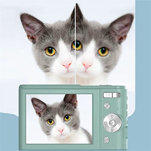 MEENE Digital Camera 48MP 2.4 Inch LCD Video Blog Camera 16X Zoom Kids Camera Student Camera Card Camera (Color : Green)