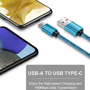 2Pack 6ft USB to USB C Cable for Google Pixel 7 Pro 7 6a 6 Pro 5 5a 4a XL 4XL 3a 3, Type C Fast Charging Braided Cord for Samsung Galaxy S23 S22 Ultra S21 Fe S20 S10 S9, Android Phone Charger Wire