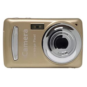 meene digital camera,portable cameras 16 million hd pixel compact home digital camera for kids teens seniors (color : gold)