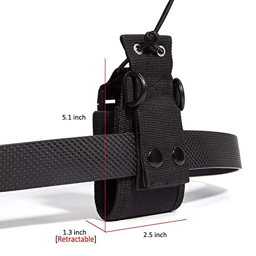 Radio Holder Walkie Talkie Pouch Molle Radio Pouch BaoFeng Radio Holster Strap Radio Case for Duty Belt Compatible with BaoFeng UV5R 888S F8HP Kenwood Icom HYT Arcshell Retevis H777 (1 Pack)