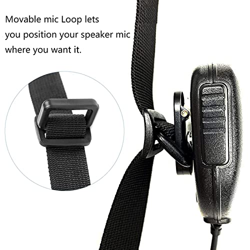 Radio Holder Walkie Talkie Pouch Molle Radio Pouch BaoFeng Radio Holster Strap Radio Case for Duty Belt Compatible with BaoFeng UV5R 888S F8HP Kenwood Icom HYT Arcshell Retevis H777 (1 Pack)