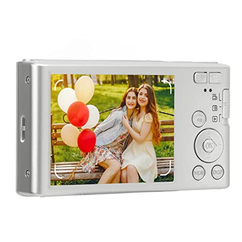 Compact Camera, 2.8 Inch Screen Compatible 256GB Memory Card Digital Camera for Beginners (Silver)