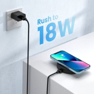 Magnetic Wireless Charger for iPhone - MGG Mag-Safe Charger for iPhone 14/14 pro/14 plus/14 pro max/13 pro max/12 pro max, Magnet Charger Pad for AirPods 3/2/Pro with Kickstand, Mag Charger, Black