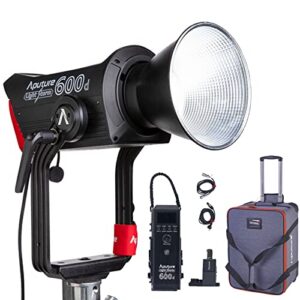 aputure ls 600d light storm led light daylight 5600k 600w power,100,000lux @1m with lighting fx,support app control