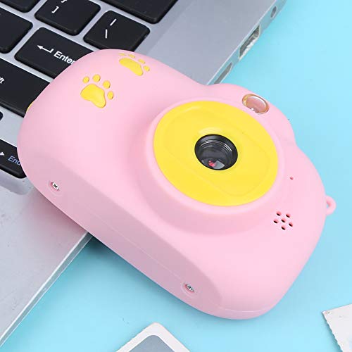 Haowecib Kids Camera, Digital Camera for Kids Cute Cartoon Mini Camera Digital Video Cameras for Kid for 3-10 Years Girls for Christmas Birthday Gifts(Pink)