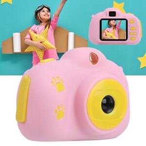 Haowecib Kids Camera, Digital Camera for Kids Cute Cartoon Mini Camera Digital Video Cameras for Kid for 3-10 Years Girls for Christmas Birthday Gifts(Pink)