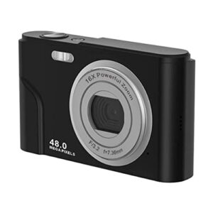 meene digital camera 48mp 2.4 inch lcd video blog camera 16x zoom kids camera student camera card camera (color : black)