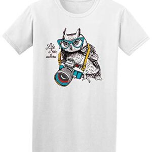 Bright Life Is Like A Camera Owl Sketch Tee - Image by Shutterstock