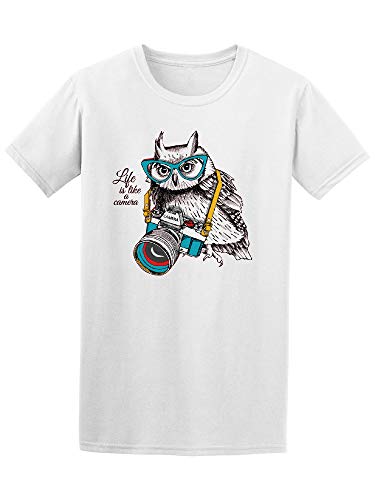 Bright Life Is Like A Camera Owl Sketch Tee - Image by Shutterstock