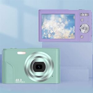 MEENE Digital Camera 48MP 2.4 Inch LCD Video Blog Camera 16X Zoom Kids Camera Student Camera Card Camera (Color : Silver)