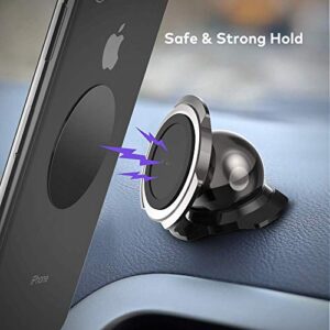 Mount Metal Plate（12Pack） for Magnetic Car Mount Phone Holder with Full Adhesive for Phone Magnet, Magnetic Mount, Car Mount Magnet-12X Round (Black)