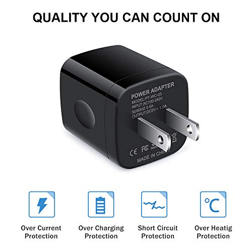 Fast Charger Block, Single Port USB Wall Plug for Phone 13 Charging Cubes 1A Power Adapter Compatible iPhone 12/11 Pro Max/XS/X/8/7/6/SE, Samsung Galaxy A12/A52/A10e/S22+/S10/S9/S8/Note20 Ultra, Moto