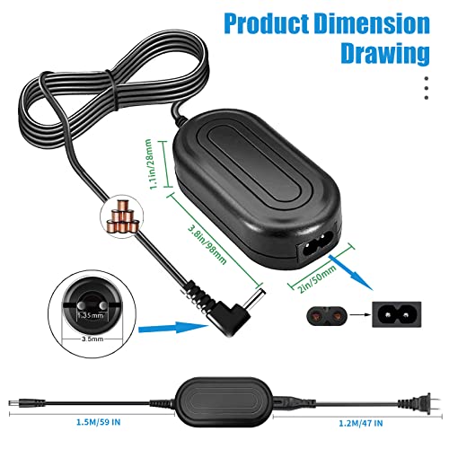 TKDY ACK-E12 Cameras Power Supply EOS M50 Dummy Battery LP-E12 DR-E12 DC Coupler Charger Kit, fit for Canon EOS M50 Mark II, M100 M200 M M2 M10, Kiss M, Kiss M2 Digital Camera.