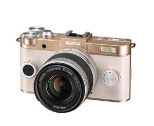 pentax q-s1 02 12.4mp mirrorless digital camera with 3-inch lcd (champagne gold)