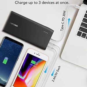 VimPower Portable Charger 22000mAh PD 3.0 Power Bank QC 3.0 30W USB C for iPhone XS Max, XR, X iPad Pro, MacBook, Nintendo Switch