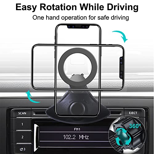 JCWINY CD Slot Ultra Magnetic Phone Holder for Car 360° Adjustable CD Magnetic car Phone Holder Mount Compatible for MagSafe Car Mount for iPhone 14 13 12 Pro Max Mini MagSafe Case and All Cell Phones