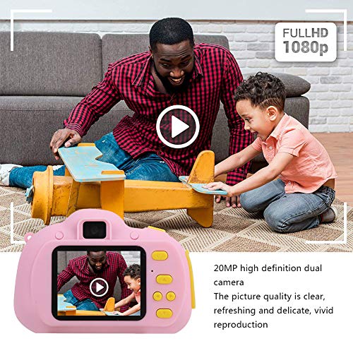 Kids Camera, Digital Video Cameras for Kid 2.0 Inch IPS Screen X700 1200W HD Digital Camera for Kids for Christmas Birthday Gifts(Pink)