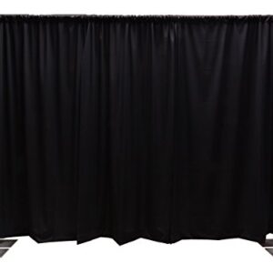 OnlineEEI Premier Portable Pipe and Drape Backdrop Kit 8ft x 10ft (Black)