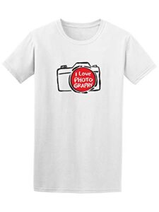 i love photography camera icon tee – image by shutterstock