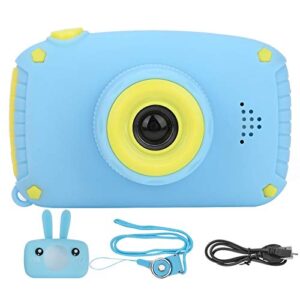 children camera toy, portable gifts round and no corner angle shape cartoon digital camera for taking pictures for child for game for kids(x500 rabbit)