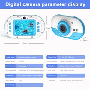MEENE Children Digital Camera 8MP Kids Waterproof Camera with Front and Rear Dual Cameras HD Screen One-Click Photo/Video Self-Timer