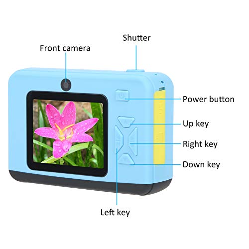 Toy 2.0In HD Children Digital Camera,20MP IPS Display AntiDrop Video Recording Camera Children Memory Card 32GB Selfie Video Toddler Camera for Girls Boys Birthday Gift(Blue)