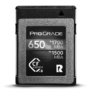 ProGrade Digital Memory Card - CFexpress Type B for Cameras | Optimized for Express Transfer of Files & Large Storage | 650GB Cobalt Series