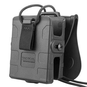 tactical scorpion gear polymer walkie talkie radio holder holster for motorola, kenwood, hytera