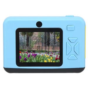 mxzzand portable high-definition children’s digital camera cute front rear dual cameras selfie camera toy(blue)
