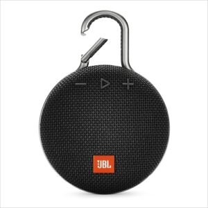 jbl clip 3, black – waterproof, durable & portable bluetooth speaker – up to 10 hours of play – includes noise-cancelling speakerphone & wireless streaming