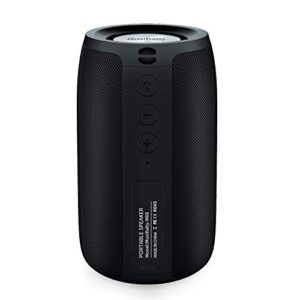 bluetooth speakers,musibaby speaker,outdoor, portable,waterproof,wireless speaker,dual pairing, bluetooth 5.0,loud stereo,booming bass,1500 mins playtime for home,party,gifts(black)