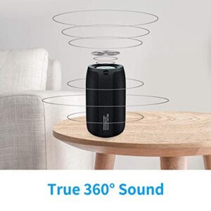 Bluetooth Speakers,MusiBaby Speaker,Outdoor, Portable,Waterproof,Wireless Speaker,Dual Pairing, Bluetooth 5.0,Loud Stereo,Booming Bass,1500 Mins Playtime for Home,Party,Gifts(Black)