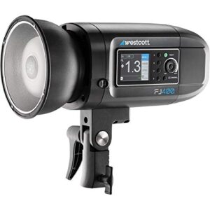 Westcott FJ400 Strobe 400Ws with AC/DC Battery 400Ws TTL HSS AC/DC Powered 480+ Full Power Flashes (US/CA Plug)