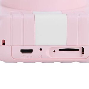 Digital Camera, High‑Definition ABS Pink Children Camera USB Charging Wide-Angle Lens for Taking Photo for Video